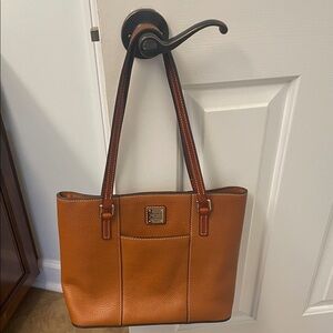 Dooney & Bourke Pebbled Leather Tote - Cognac